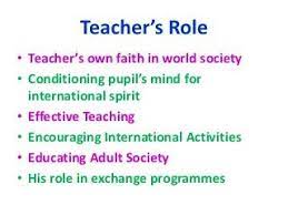 Role of teacher in society